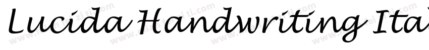 Lucida Handwriting Italic字体转换
